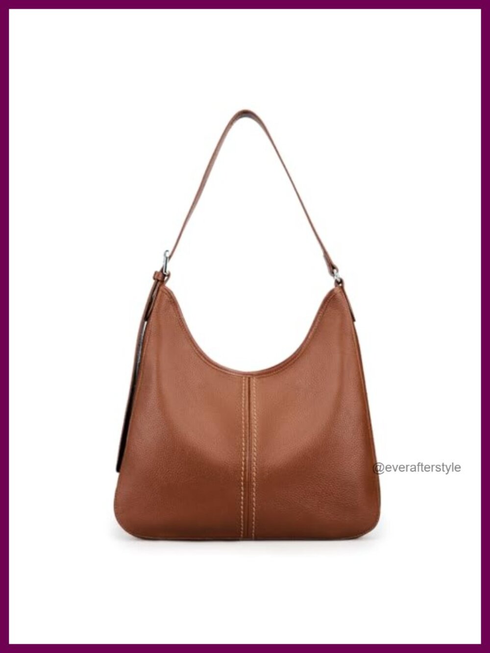 Genuine Leather Hobo Shoulder Bag Adjustable Strap Women's Purse